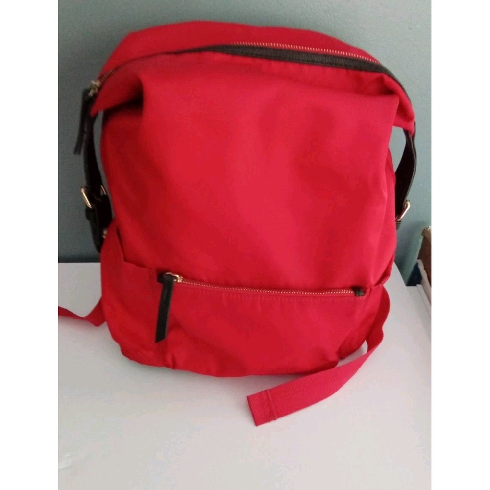 Red Backpack Travel School Bag Lightweight Everyday Carry On